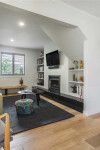 A balance between warm and cool brought this coastal charmer to life