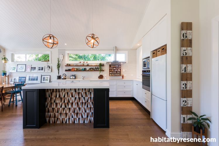kitchen, neutrals, white, warm white, white paint, painted patterns