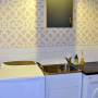 cream, neutrals, stencil, laundry, paint ideas, paint wet areas