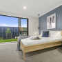 blue, bedroom, white, neutrals, blue feature walls, feature wall ideas, blue bedrooms