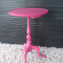 painted furniture, upcycled furniture, pink table, painted table, side table, pink paint 