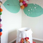 leaf wall art, nursery, children's room, painted leaves, nature bedroom