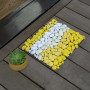 stone mat, door mat, diy door mat, pebble mat, painted pebbles, painted stones, exterior ideas