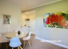 white, living room