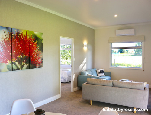 white, living room