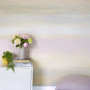 sunset wall, watercolour, feature wall, interior trends, paint effect