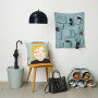 entryway, entryway inspiration, blue decor, decorating with blue, Resene