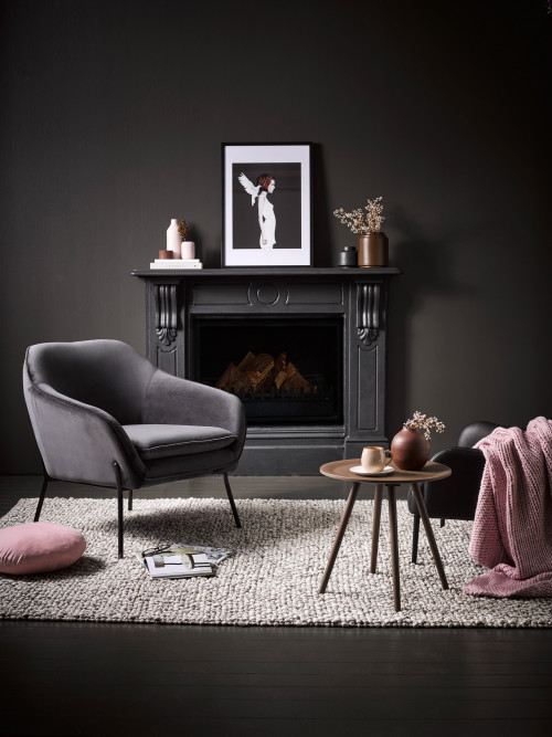 charcoal decor, decorating with charcoal, charcoal walls, darker paints, Resene