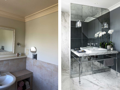 What a transformation! Elegant Resene silver greys and blues take this 1930s Takapuna home from tired to triumph