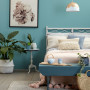 Blue bedroom Resene Juniper