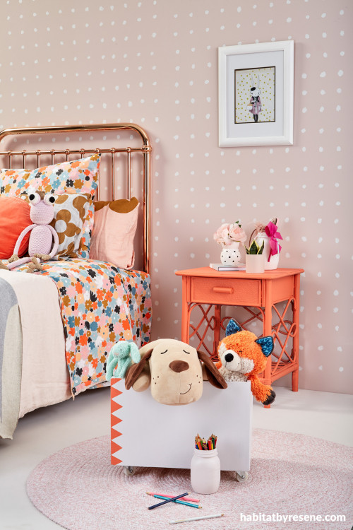 kids bedroom, kids room Inso, bedroom inspiration for kids, children's room, pink room, Resene 