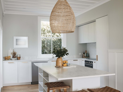 Colour experts paint a Napier villa with vibrant Resene blues and yellows - and a green/white you’ll fall in love with