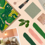 colour palette, creating a colour palette, colour palette inspiration, pink and green decorating, Resene 