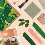 colour palette, creating a colour palette, colour palette inspiration, pink and green decorating, Resene