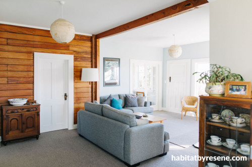 living areas, timber walls, cottage decor, renovations, home decorating, Resene