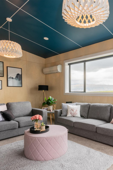 This striking Alexandra home makes a case for blue ceilings