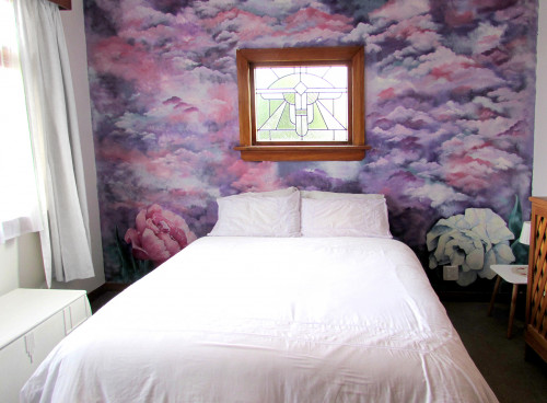 Home Mural, Stained Glass, Pink Bedroom, Purple Bedroom