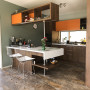Retro Kitchen, Orange and Green, Mad Men Home, Mid Century Design