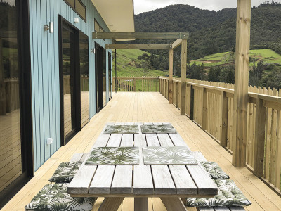 A triumphant Katikati home where Mad Men and Bauhaus unite