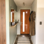 Retro Entryway, Orange Door, Mid Century Interiors, Bauhaus