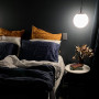 Blue Bedroom, Charcoal Bedroom, Dark Bedroom, Navy Bedding