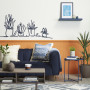 Two Toned Interior, Orange Room, Home Mural, Creative Interiors