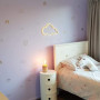 Kids Bedroom, Unicorn, Purple Paint, Purple Bedroom, metallic gold decals, Resene