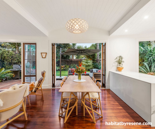 Villa open plan kitchen