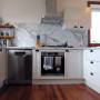 Kitchen Reno, Modern Kitchen, Marble Splashback, Marble Benchtop