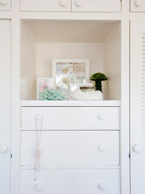 white cabinets