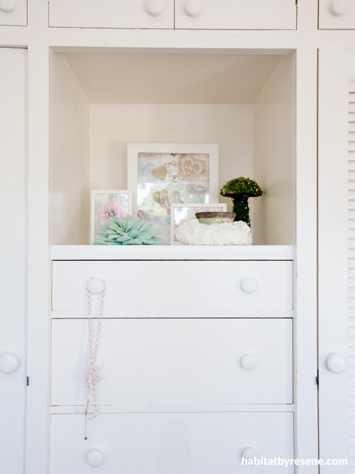 white cabinets