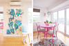 floral motifs, floral decor, flower wall, pink decor, decorating with pink, Resene 