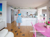 open plan living, living inspiration, white interiors, pink decor, decorating with pink, Resene 