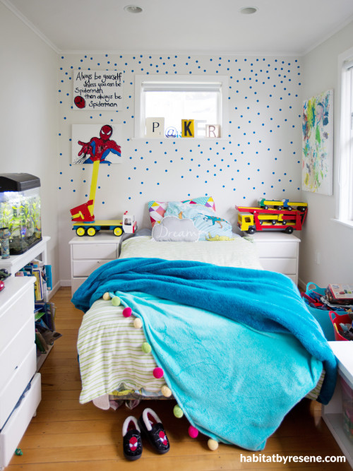 kids bedroom, children's room, bedroom, blue bedroom, Resene