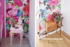 floral walls, accent wall, feature wall, decorating with floral, floral decorating, Resene 