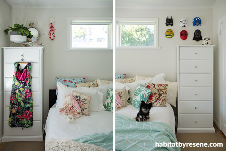 master bedroom, bedroom decor, his and hers decor, master decor, Resene