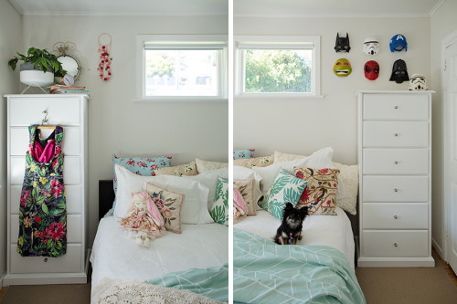 master bedroom, bedroom decor, his and hers decor, master decor, Resene