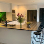 #KitchenRenovation #BlackandWhiteKitchen #DIYChalkboard #OpenPlanKitchen