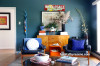 Blue lounge, lounge inspiration, decorating with blue, blue paint, decorating, Resene