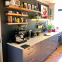 Eclectic Kitchen, Resene Double Foundry, Open Shelving, Pop Art, Kitchen Renovation