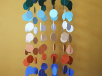 DIY colourful circle mobile