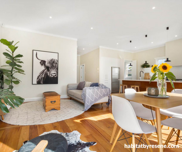 Neutral contemporary living room