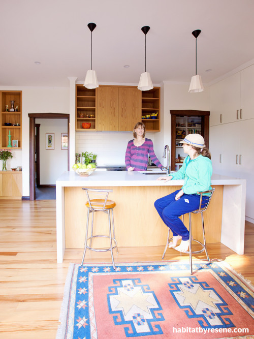 kitchen, wooden kitchen, pendant lights, kitchen inspiration, decorating, Resene 