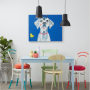 Scandi Interiors, Scandi design, Colour Pop, Dalmatian Art, Resene