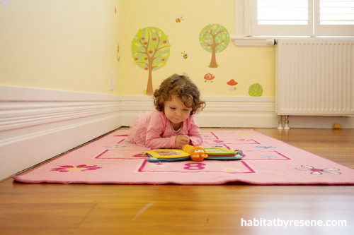 kids bedroom, yellow bedroom, children's bedroom, toddlers bedroom, decorating with yellow, Resene