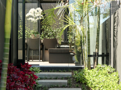 An owner-builder turns a dated bungalow into a dreamy contemporary home