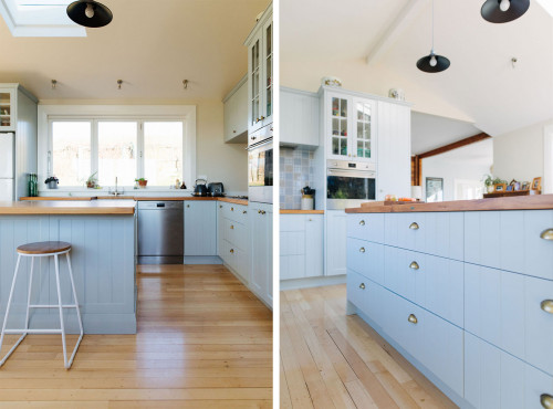 blue kitchen, kitchen renovations, decorating with blue, new kitchen, Resene