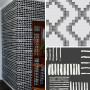 Black and White Wallpaper, Geometric Wallpaper, Modern Entryway, Grey and White