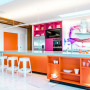 orange kitchen