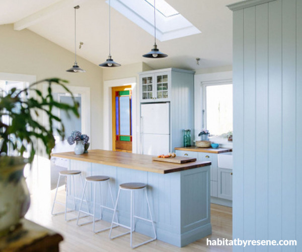 duck egg blue kitchen tongue and groove